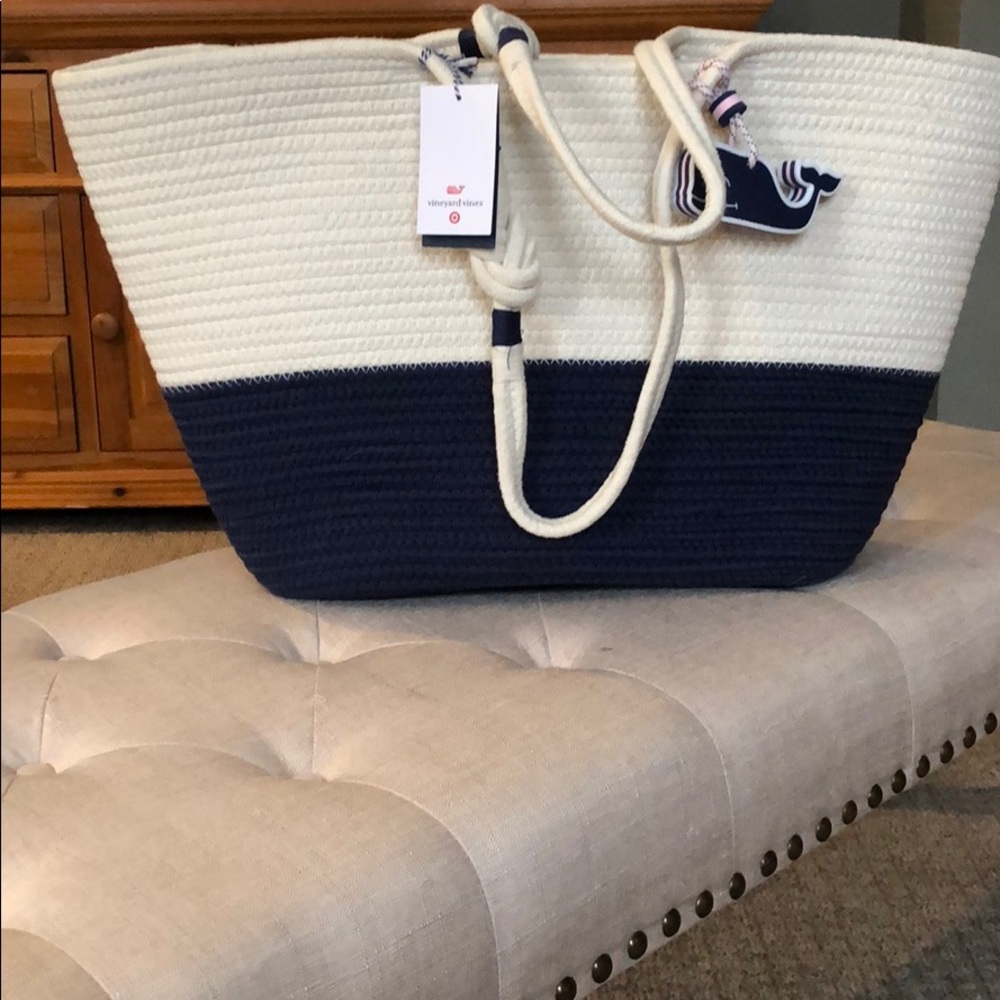 NWT Vineyard Vine for Target Rope Tote
